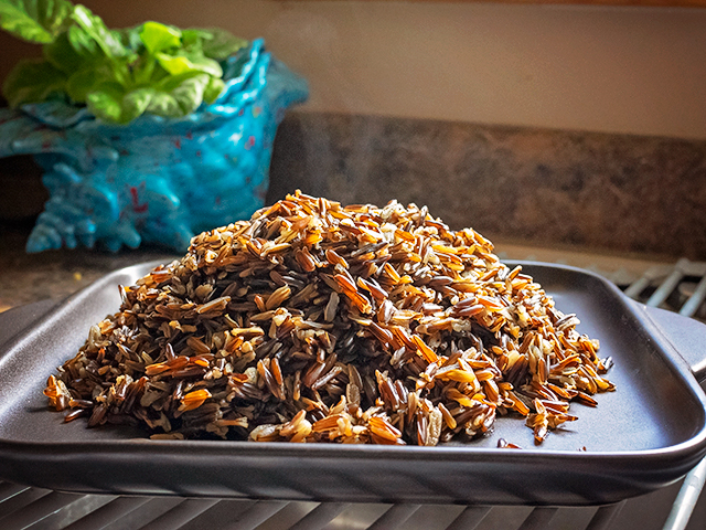 Wild Rice cooked in electric pressure cooker